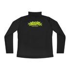 SOUR ENERGY Ladies Quarter-Zip with SOUR ENERGY logo, view 3