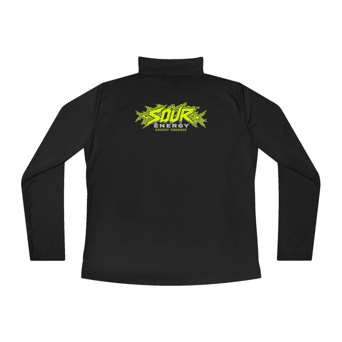 SOUR ENERGY Ladies Quarter-Zip with SOUR ENERGY logo, view 3