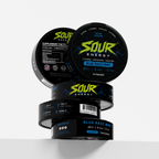 Blue Razz Mint SOUR ENERGY caffeine pouch tin, image 4